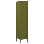 vidaXL Armoire à casiers Vert olive 35x46x180 cm Acier