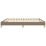 vidaXL Cadre de lit sans matelas taupe 160x200 cm tissu