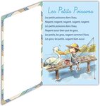 Carte Joyeux Anniversaire Doré Petit Garçon Pêcheur Enveloppe Blanche 12x17 5cm