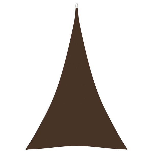 vidaXL Voile de parasol Tissu Oxford triangulaire 5x7x7 m Marron