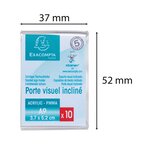 Lot De 10 Porte-étiquettes A9 Vertical - Cristal - X 20 - Exacompta