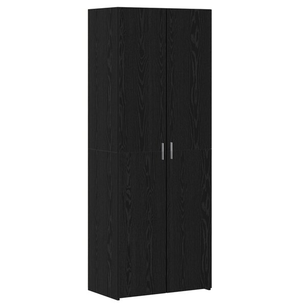 vidaXL Highboard Chêne Noir 70x42.5x185 cm Bois d'ingénierie