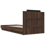 vidaXL Cadre de lit sans matelas chêne marron 100x200 cm