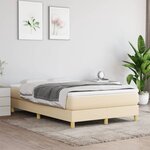 vidaXL Cadre de lit sans matelas crème 120x200 cm tissu