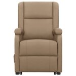 vidaXL Fauteuil de massage Cappuccino Similicuir