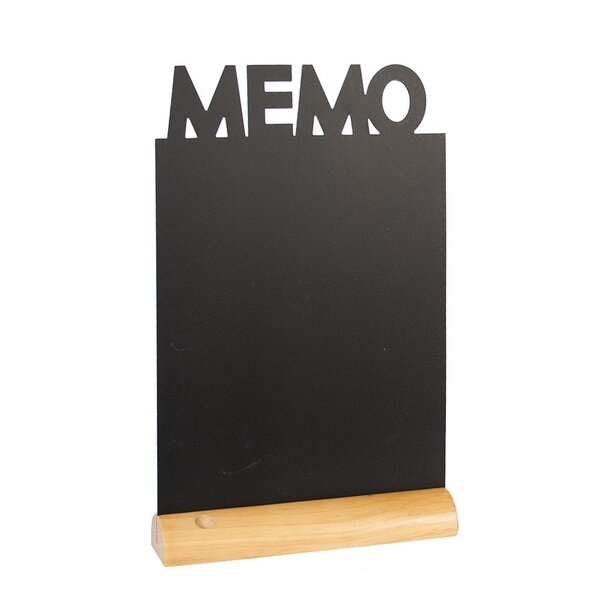 Ardoise de table socle bois