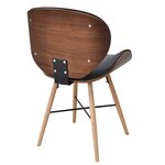vidaXL Chaises à manger lot de 2 similicuir et bois courbé