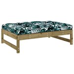 vidaXL Salon de jardin 4 Pièces avec coussins bois de pin imprégné