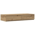 vidaXL Cadre de Lit de Rangement Artisan Chêne 90x200 cm