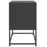 vidaXL Meuble TV noir 68 5x39x60 5 cm acier