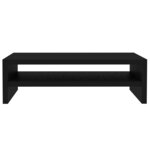 vidaXL Support de moniteur Noir 42 x 24 x 13 cm Bois d'ingénierie