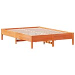 vidaXL Cadre de lit sans matelas cire marron 120x200cm bois pin massif