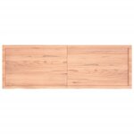 vidaXL Dessus de table marron clair bois chêne massif traité