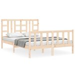 vidaXL Cadre de lit sans matelas 160x200 cm bois massif de pin