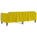 vidaXL Lit de repos sans matelas jaune 80x200 cm velours