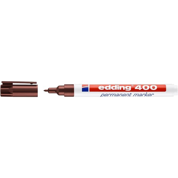 Marqueur Permanent 400 Marron Pointe Fine 1 mm EDDING