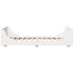 vidaXL Cadre de lit sans matelas blanc 100x200 cm bois de pin massif