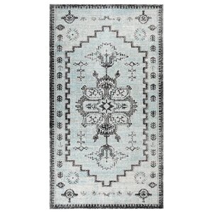 vidaXL Tapis à tissage plat d'extérieur 115x170 cm Vert et gris