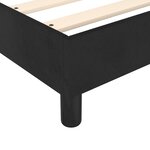 vidaXL Cadre de lit sans matelas noir 140x190 cm velours