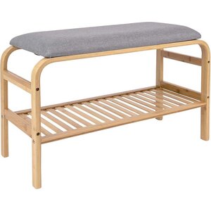 Banc en bambou avec coussin fabric