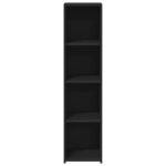vidaXL Buffet noir 30x41x124 cm bois d'ingénierie