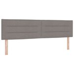 Lit à Ressorts vidaXL avec Matelas Taupe 180x200 cm Tissu