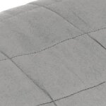 vidaXL Couverture lestée Gris 220x260 cm 11 kg Tissu