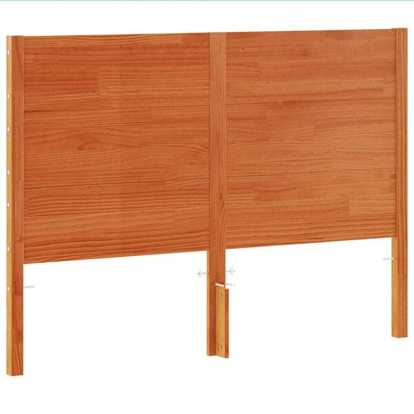 vidaXL Tête de lit cire marron 135 cm bois massif de pin