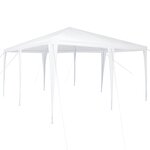 vidaXL Tente de Fête Blanche 4x4 m PE
