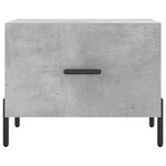 vidaXL Tables basses 2 Pièces gris béton 50x50x40 cm bois d'ingénierie