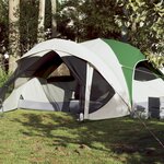 vidaXL Tente de cabine familiale 6 personnes vert imperméable
