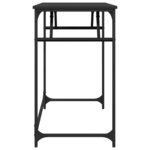 vidaXL Bureau noir 100x45x76 cm bois ingénierie acier enduit de poudre