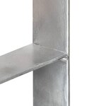 vidaXL Piquets de clôture 6 Pièces Argenté 7x6x60 cm Acier galvanisé