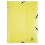 Chemise À Élastiques 3 Rabats Polypropylène Chromaline Pastel - A4 - Jaune - X 25 - Exacompta