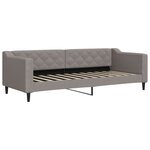 vidaXL Lit de jour avec gigogne sans matelas taupe 80x200 cm