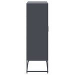 vidaXL Buffet haut anthracite 68 5x38 5x123 5 cm acier