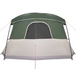 vidaXL Tente de camping avec porche 4 personnes vert imperméable