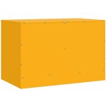 vidaXL Meubles TV 2 Pièces jaune moutarde 67x39x44 cm acier