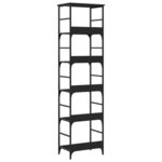 vidaXL Bibliothèque noir 50x33x188 5 cm bois d'ingénierie