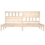 vidaXL Cadre de lit sans matelas bois massif de pin 200x200 cm