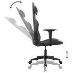 vidaXL Chaise de jeu de massage Noir et camouflage Similicuir