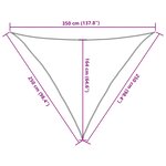 vidaXL Voile d'ombrage sable 2 5x2 5x3 5 m 100   polyester oxford
