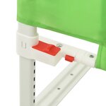 vidaXL Barrière de sécurité de lit d'enfant Vert 120x25 cm Tissu