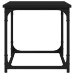 vidaXL Table d'appoint Noir 40x40x40 cm Bois d'ingénierie