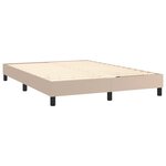vidaXL Cadre de lit sans matelas cappuccino 140x190 cm similicuir