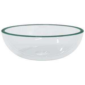 vidaXL Lavabo Verre trempé 35x12 cm Transparent