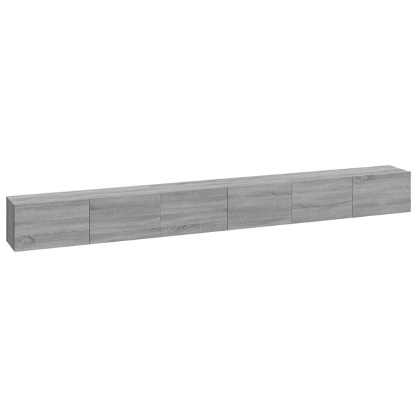 vidaXL Ensemble de meubles TV 3 Pièces Sonoma gris Bois d'ingénierie
