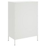 vidaXL Buffet haut blanc 68x39x101 5 cm acier laminé à froid