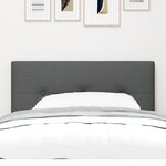 Tête de lit LED vidaXL Bouton capitonné Gris foncé 80 cm Tissu
