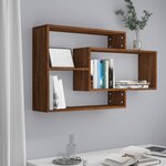 vidaXL Étagère murale Chêne marron 104x20x58 5 cm Bois d'ingénierie